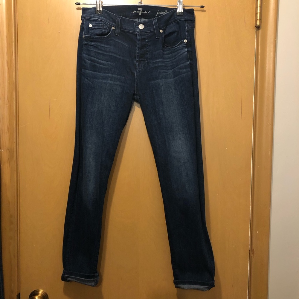 7 for all man kind boyfriend cropped jeans!